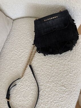Burberry suede bag